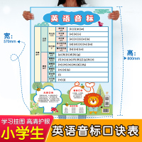 音标海报一年级幼儿园音标墙贴小学生英语国际音标入门新版48音标字母挂图英标发声卡小学英语音标口诀全表挂图英语音标整体认读
