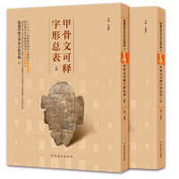 甲骨文词典 甲骨文可释字形总表 上下两册 甲骨文辞书实用工具书 殷墟甲骨文书体分类萃编系列 甲骨文字形拓片工具书辞典百科