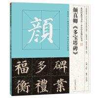 颜真卿《多宝塔碑》我向经典学书法 中小学生描红丛书 新闻纸 更适合毛笔书写临摹范本 欣赏作品推荐 河南美术出版社