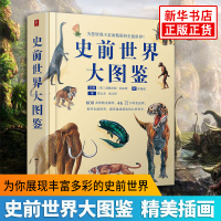 史前世界大图鉴 600张高清手绘图46万字科普说明 史前地球生命毁灭 白垩纪侏罗纪生物恐龙 古生物图鉴 科普读物[新华书