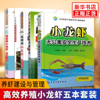 正版 高效小龙虾养殖书籍[五本套]小龙虾养殖技术书 小龙虾养殖技术大全 科学养虾新技术 虾病害防治养虾技术 高效养殖小