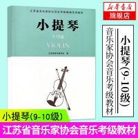 小提琴(9-10级) 江苏省音乐家协会音乐考级教材 小提琴音协艺术考试书籍考级曲集教程乐谱五线谱曲谱 流行歌曲 乐理知识
