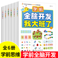 学前全脑开发6册 儿童3-8岁逻辑思维注意力训练指南 幼儿左右全脑潜能开发游戏书 学前早教活跃大脑宝宝创造力图书本 新华