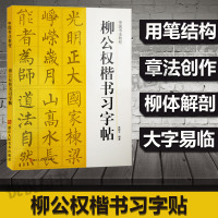 柳公权楷书习字帖 中国书法教程 柳公权玄秘塔碑字帖 碑帖导临书法字帖毛笔临摹本柳体楷书 书法初学者入门 柳公权楷书毛笔字
