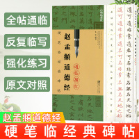 赵孟頫道德经 朱虹(内赠临摹纸) 硬笔临经典碑帖附赠临摹纸 朱虹钢笔临毛笔书法 全帖通临字字对照技法练字字帖 江西美术出