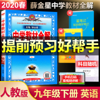 2020版中学教材全解九年级下册英语部编人教版初三9九下同步课本解析辅导讲妙教参教辅资料状元七彩大课堂教案教师用书解读薛