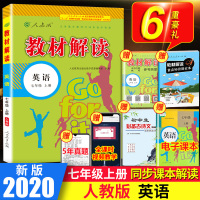 2020新版 教材解读七年级上册 英语书人教版部编初中学生初一七年级英语辅导书同步7上英语教材解读全解练习教辅资料