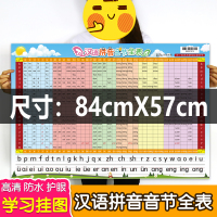 语拼音音节全表 拼音拼读训练挂图 一年级幼儿园拼音字母表墙贴儿童小学生幼小衔接小孩子学拼音神器字母表中号学前班拼音基础训