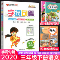 2020新版字词句篇三年级下册人教版部编小学语文书详解字词句段篇章讲解3年级下册语文教材解读全解同步小学三年级教辅书辅导