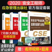 正版备考2020年注册安全工程师考试辅导教材安全生产专业实务金属非金属矿山安全安全生产技术基础管理法律法规应急管理出版社