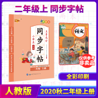 二年级语文人教版上册同步字帖正楷书法硬笔书法教材暑假写字天天练字帖入门写字教程三步练字法钢笔字点墨成金衡中体常用成语