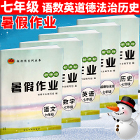 2019新暑假作业七年级下册语文数学英语道德与法治历史7年级初一下学期暑假衔接作业七年级升八年级7升8暑期快乐练习册期末