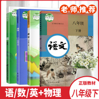 正版2020春教育部审定义务教育教科书八年级下册语文数学英语物理4本套装初二8年级下册中学生中学课本正版教材八下