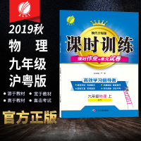 春雨教育2019秋 课时训练 九年级 物理 (上) 沪粤版
