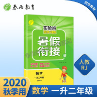 2020年秋 实验班提优训练暑假衔接版数学一升二年级 人教版 春雨教育小学一年级暑假作业数学1升2年级RJ版 ns