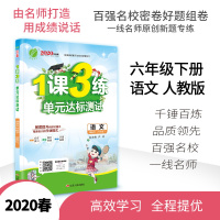 春雨教育小学1课3练语文六年级下册部编人教版 2020春新版语文6年级下册RJ版教材同步练习册课时作业本单元达标测试卷天