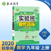 2020年秋 实验班提优训练初中数学九年级上册 沪科版 ns
