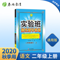 2020年秋 实验班提优辅导教程小学二年级语文上册 通用版