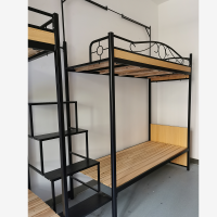 鑫兆昇ZS-GJC650加厚铁艺/钢木床钢架床上下铺金属铁床简约现代员工宿舍双层学生高低床公寓成人铁架床