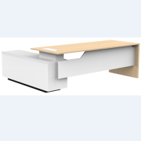 鑫兆昇ZS-B2010 办公桌主管桌 简约现代木纹色