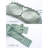 内衣女无钢圈小胸聚拢文胸罩收副乳防下垂调整型性感夏季薄款套装