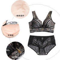 内衣套装女无钢圈文胸罩调整型小胸聚拢收副乳上托夏季薄款防下垂
