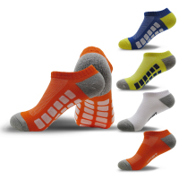 专业运动袜短筒男纯棉吸汗防臭防滑跑步袜彩色女短袜篮球袜毛巾底