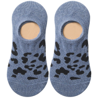 短袜浅口可爱日系豹纹袜ins潮夏季薄款纯棉船袜女硅胶防滑