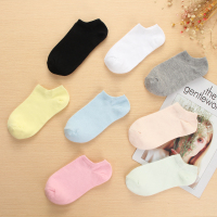 士短袜春夏季浅口隐形船袜潮纯色低帮运动袜糖果色吸汗棉袜