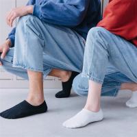 船浅口黑色加绒加厚毛巾袜隐形防滑不掉跟男士短袜纯棉防臭