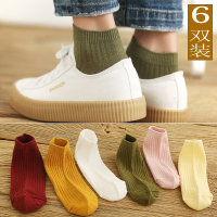 短袜浅口可爱日系纯棉春秋薄款潮流防臭吸汗低帮运动纯色船