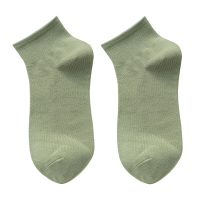 纯色短袜浅口纯棉夏季薄款ins潮糖果色中筒袜日系韩版夏天