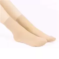 春秋丝袜短袜女夏季中筒钢丝袜防勾丝耐磨防滑隐形肉色短丝袜子