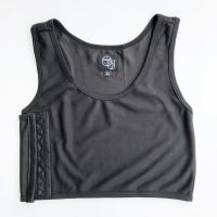 古哥的店束胸挂钩帅t拉拉大码les短款超平透气加强无绷带运动