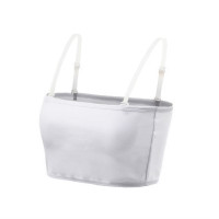 调整型紧紧显胸小裹胸紧身中性内衣女收复加强跑步平胸透气白色