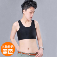林弯弯les帅t束胸衣短款大码女无绷带cos束胸衣背心内衣拉拉束胸