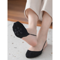 船袜子半 半截 脚掌前掌可爱日系脚底黑丝薄款防滑吊袜带