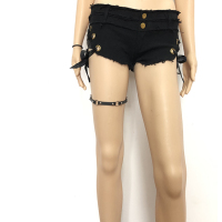 大腿环女性感大腿链朋克大腿圈腿上绑带装饰品日系吊袜带学生腿带