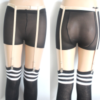 腰环护膝防滑夹大腿袜长筒中筒袜防脱吊袜带长筒靴防掉筒