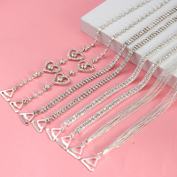 内衣肩带配件隐形防滑水钻文胸透明肩带夏季性感无痕一字领细带子