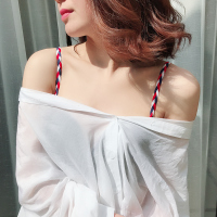 大钩肩带手编麻花宽钩肩带挂脖文胸内衣带漏肩可调节