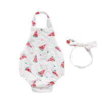 婴儿肚兜夏季薄款新生儿无袖凉爽三角哈衣爬服宝宝纯棉吊带包屁