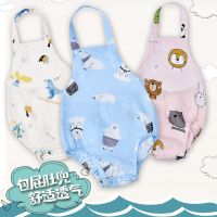 纯棉纱布婴儿肚兜新生儿宝宝护肚0-3岁男女童夏季薄款三角包屁衣