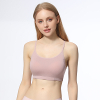 美背抹胸裹胸运动文胸瑜伽背心女宽肩带胸垫一体上衣打底吊带内衣