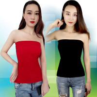 裹胸加长款抹胸上衣女打底内搭内衣露肩无肩带防走光背心夏季薄款