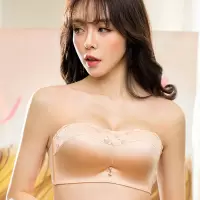 无肩带内衣聚拢防滑上托裹胸隐形文胸贴女礼服婚纱用抹胸加厚小胸