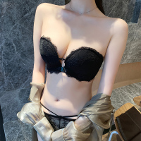 无肩带内衣女小胸聚拢抹胸式文胸贴防滑裹胸 bra隐形婚纱美背薄款