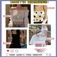 无肩带内衣女小胸聚拢防滑夏薄款抹胸式隐形无钢圈裹胸露背文胸罩