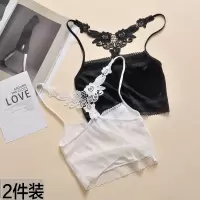 高中学生防走光美背吊带小背心性感牛奶丝短款裹胸抹胸打底内衣女