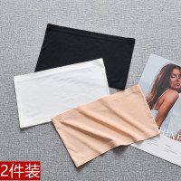 冰丝无痕一片式内衣打底防走光内搭裹胸抹胸高中学生少女围胸夏天